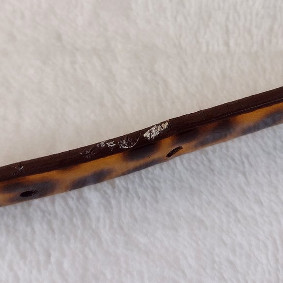 J. Crew Faux Tortoise Shell Narrow Leather Belt Medium - Picture 5 of 8